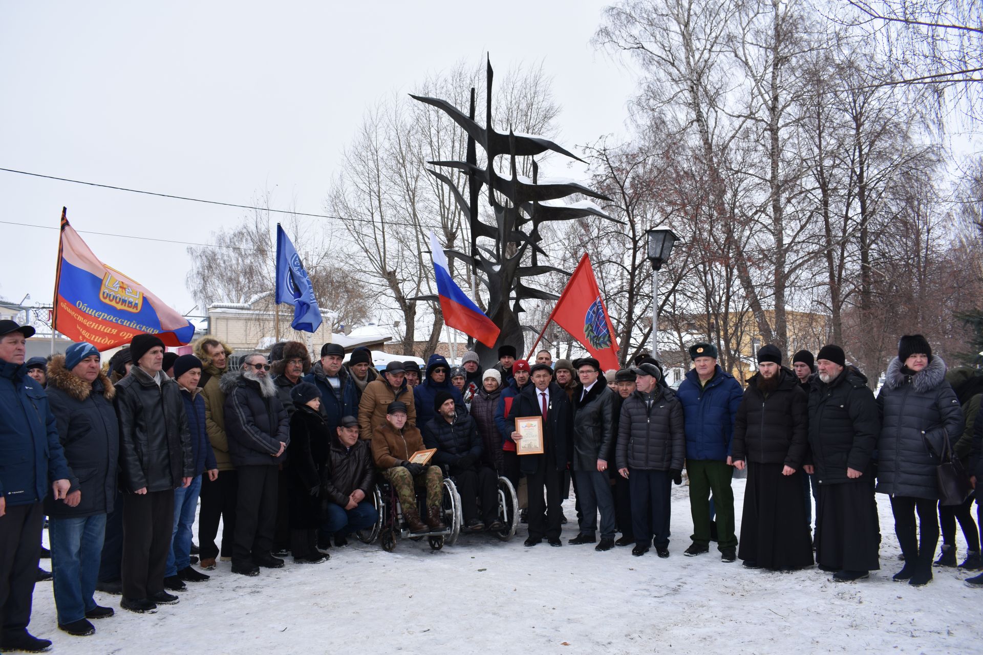 В Чистополе почтили память погибших солдат в Афганистане (фоторепортаж)