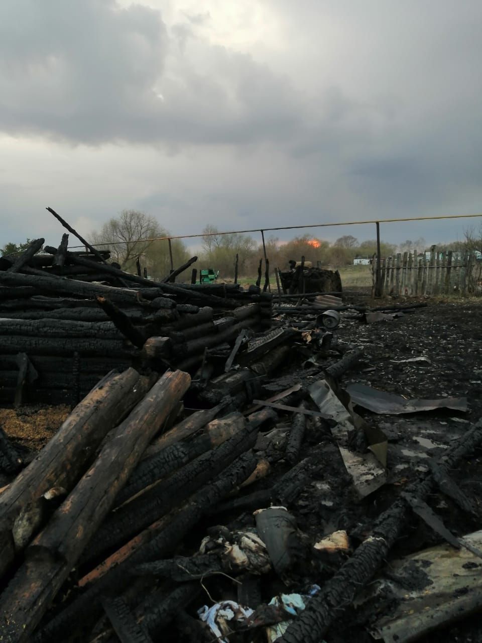 В селе Татарский Толкиш Чистопольского района произошел пожар