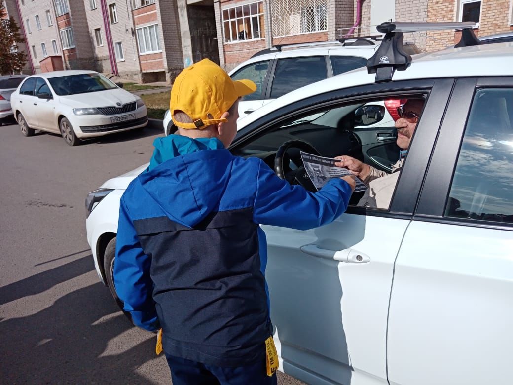 В течение Недели безопасности в Чистополе проходят акции по пропаганде ПДД