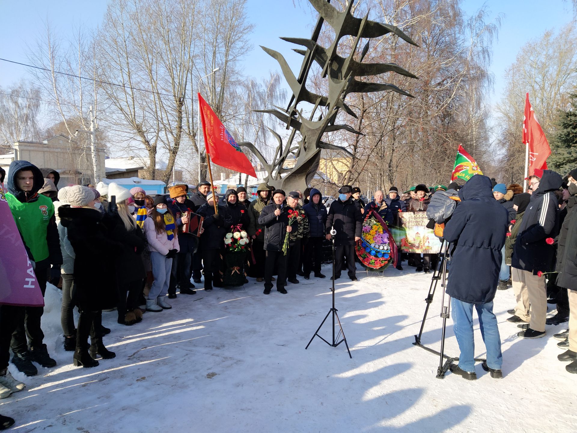 В Чистополе прошел митинг в честь 32-й годовщины вывода войск из Афганистана