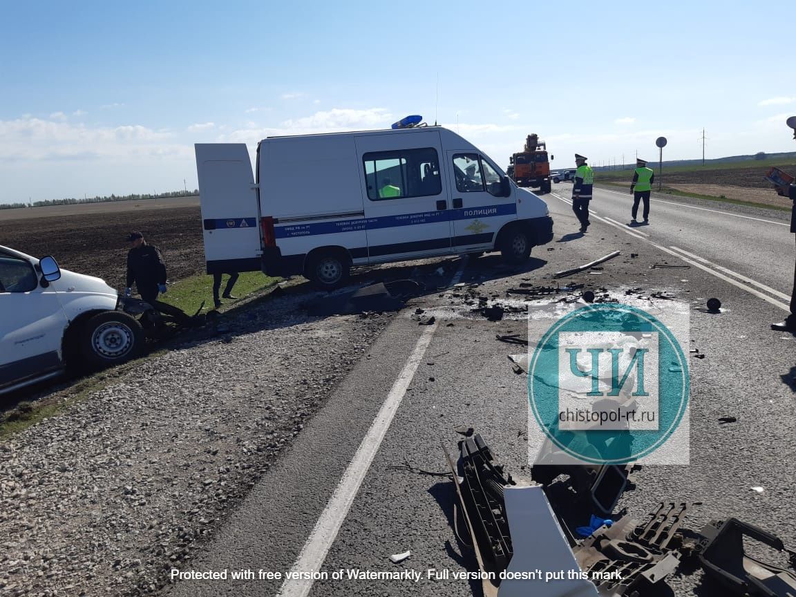 Появилось видео с места смертельного ДТП в Чистопольском районе