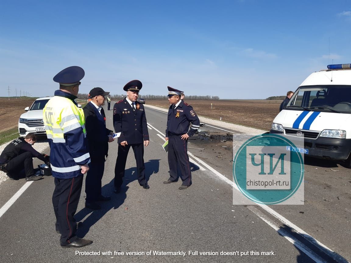 Появилось видео с места смертельного ДТП в Чистопольском районе