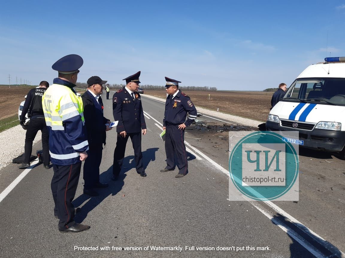 Появилось видео с места смертельного ДТП в Чистопольском районе