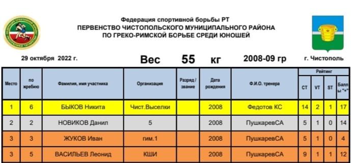 Состязались чистопольские борцы