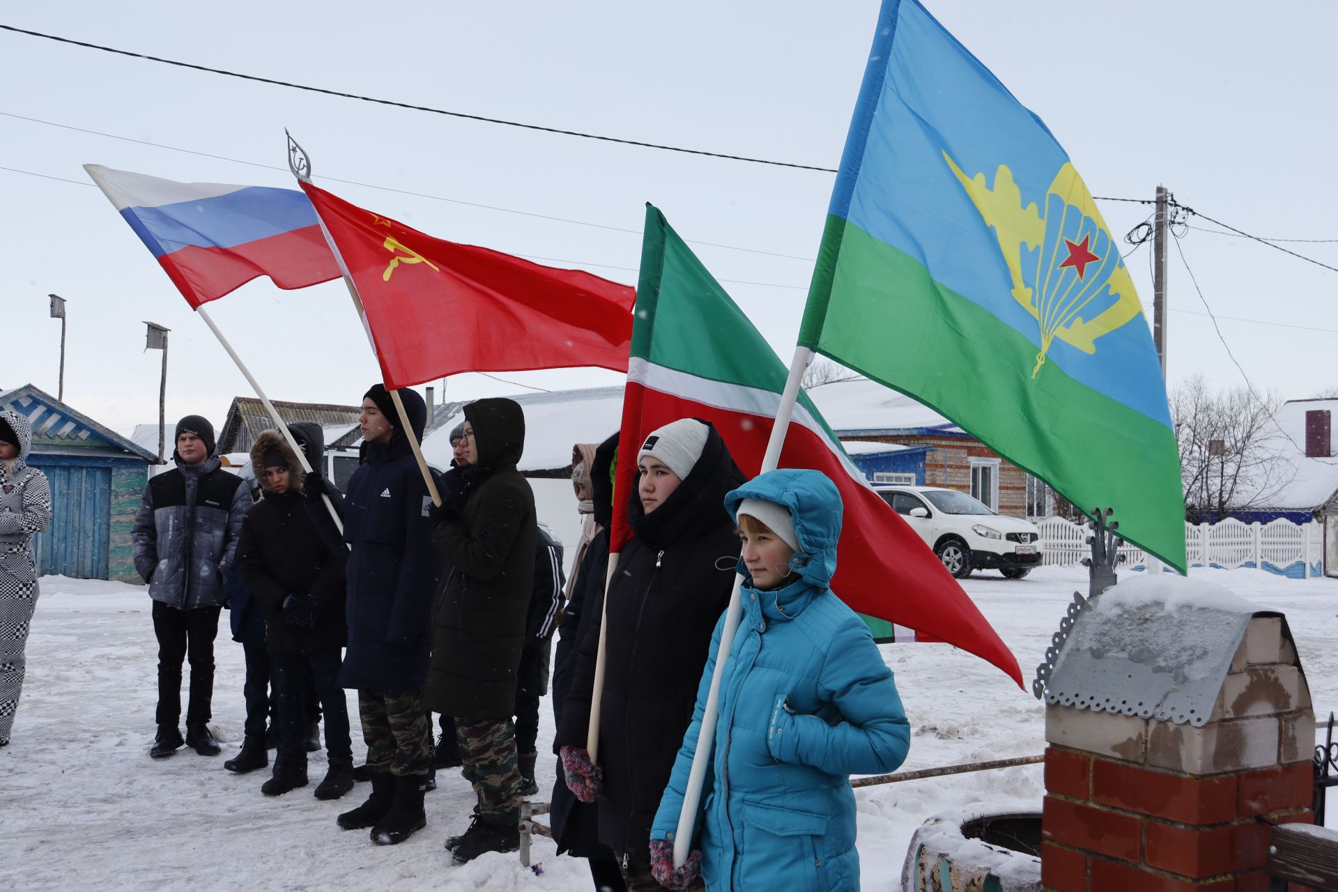 В селе Татарское Адельшино открыли мемориальную доску воину-афганцу