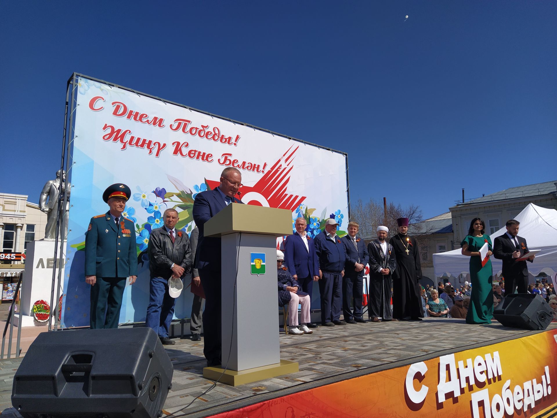 В Чистополе прошел торжественный митинг к Дню Победы (ФОТОРЕПОРТАЖ)