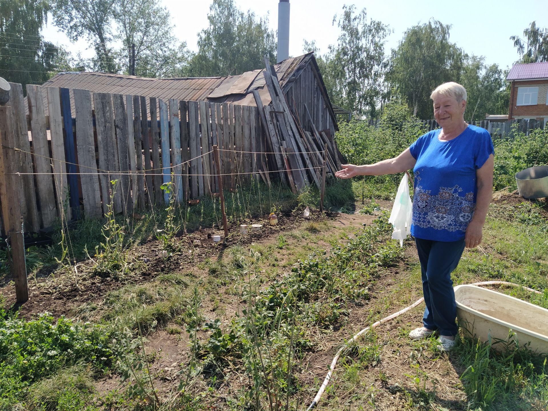 Жители села Кубассы показали, что стало с их огородом после града