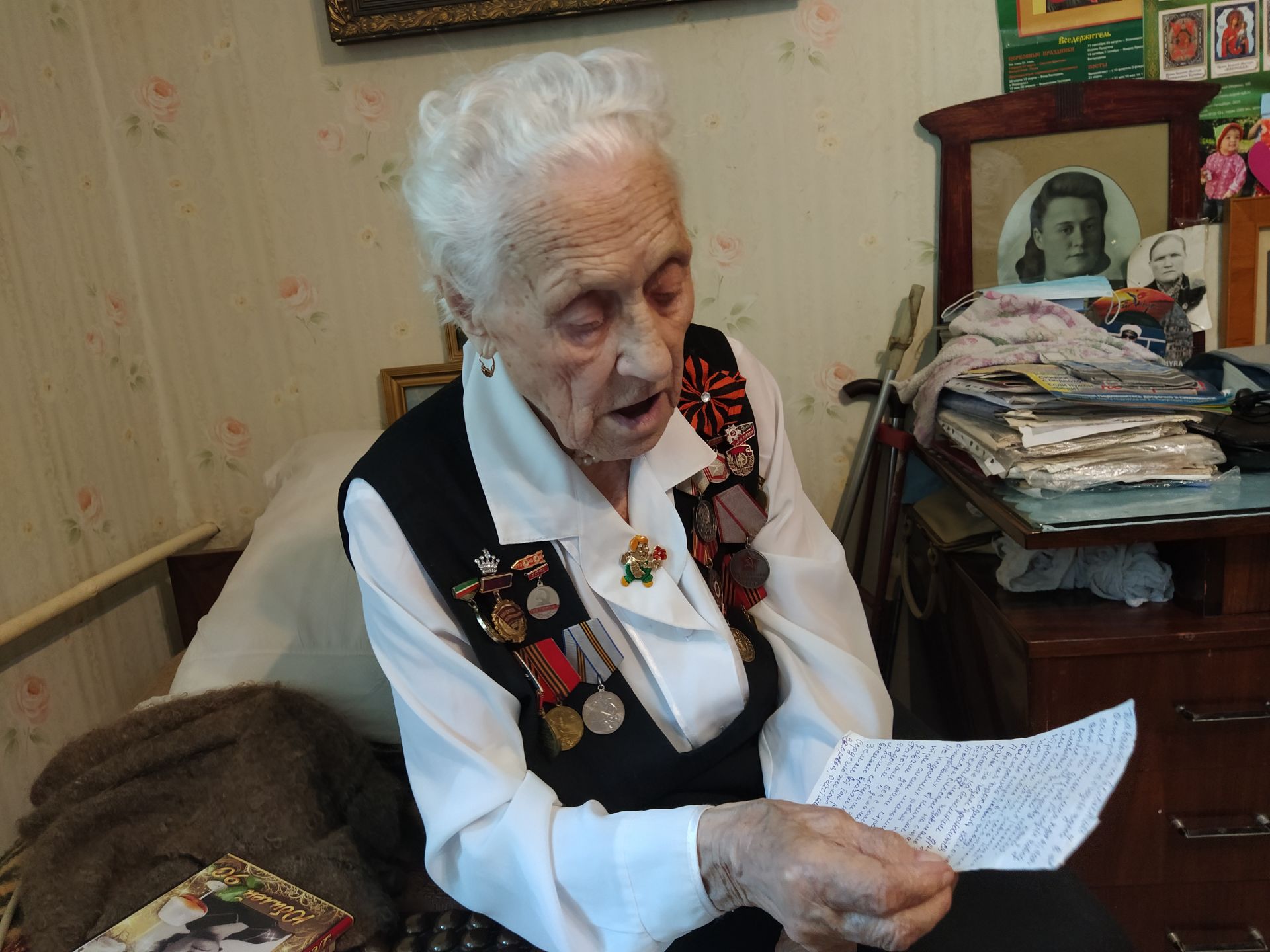 В Чистополе труженица тыла Вера Корнева отметила 95-летний юбилей