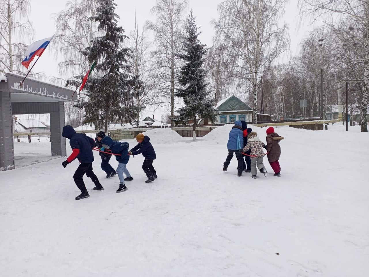 Для детей из чистопольского села устроили зимние игры