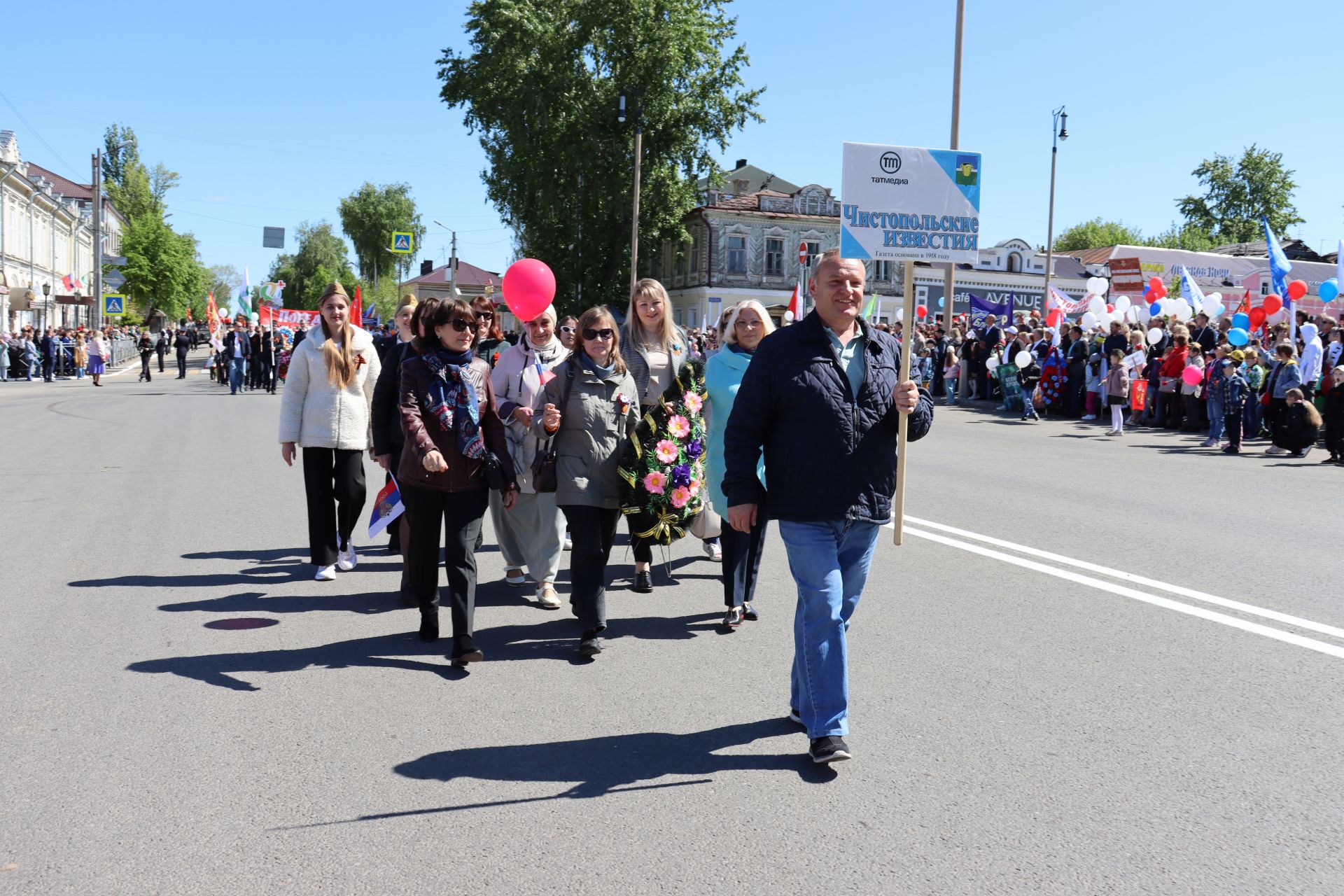 В Чистополе на центральной площади прошел парад Победы