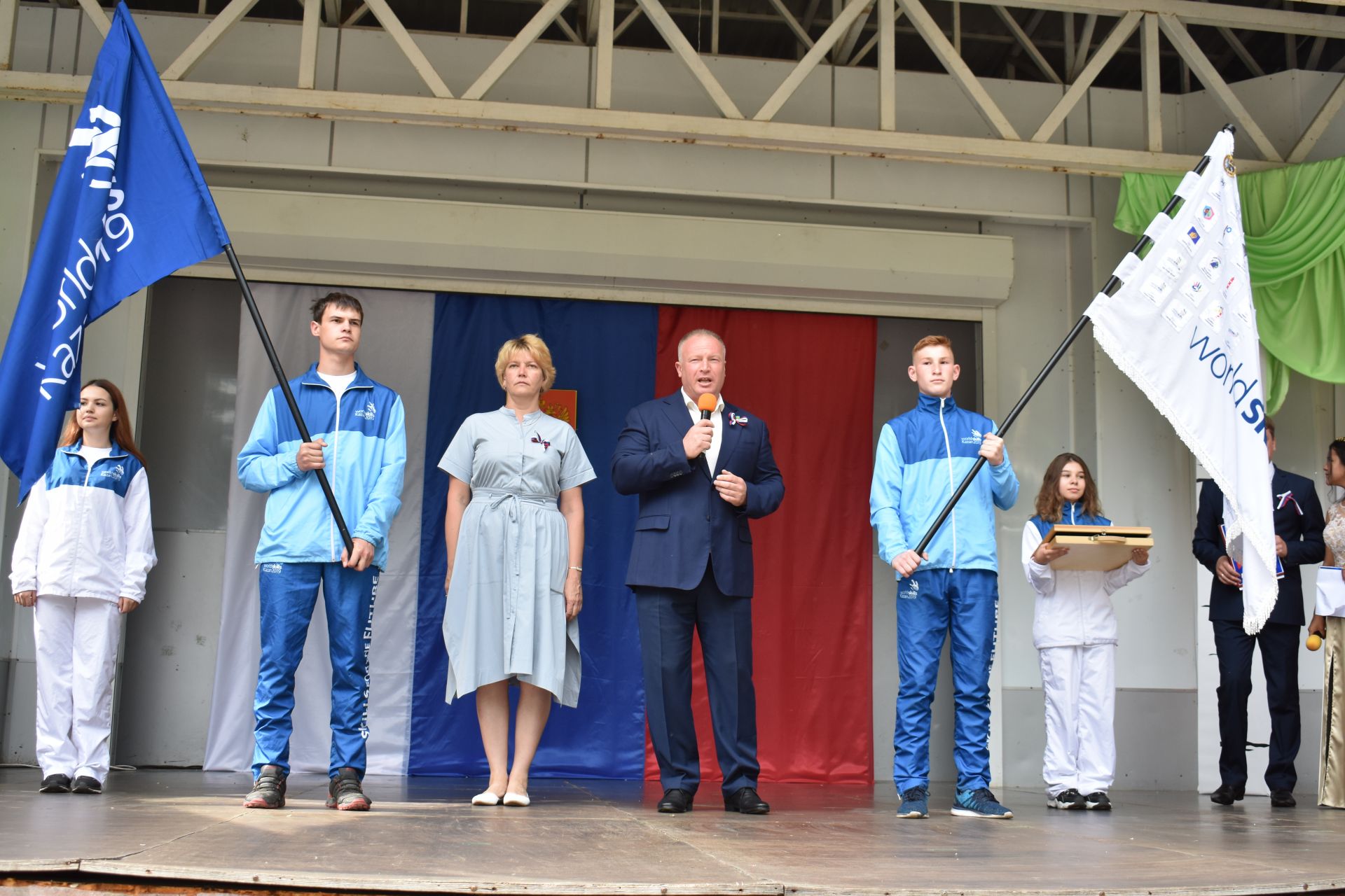 Чистополь принял республиканскую эстафету флага мирового чемпионата WorldSkills Kazan-2019 (Фоторепортаж)