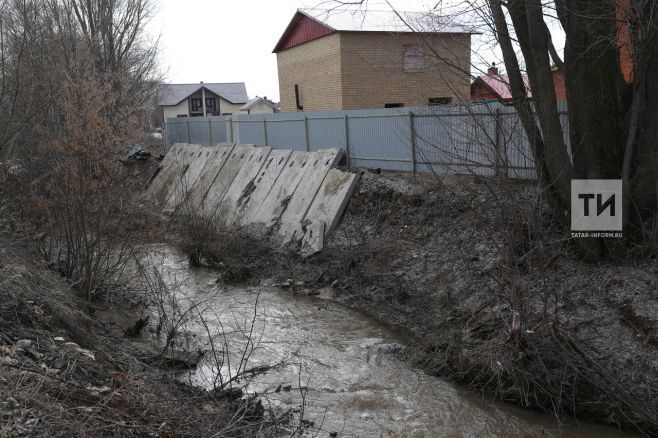 Минусовые температуры по ночам приостановили подъем воды в реках Татарстана