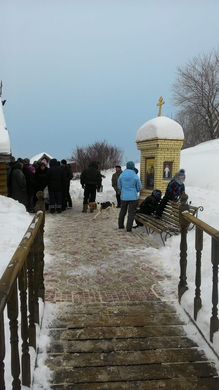 В Крещение купель была оборудована и в Булдыре