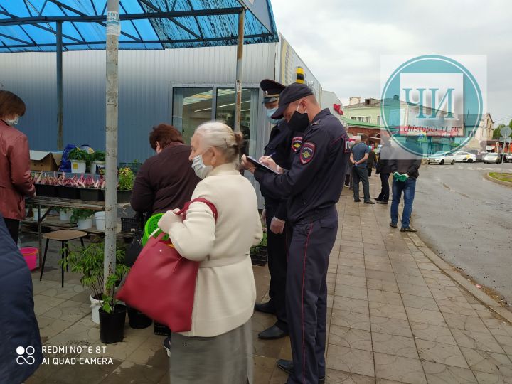 В Чистополе за неделю выявлено более 200 граждан, нарушивших масочно-перчаточный режим