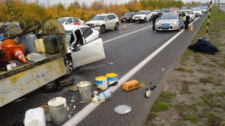 На трассе  Казань-Оренбург  произошло  смертельное ДТП