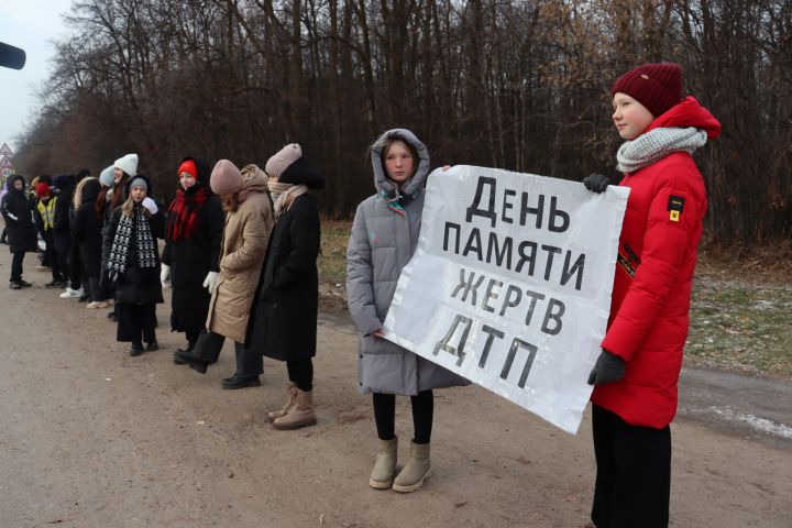 В Чистополе дети с плакатами вышли на улицы города и призвали всех соблюдать правила дорожного движения