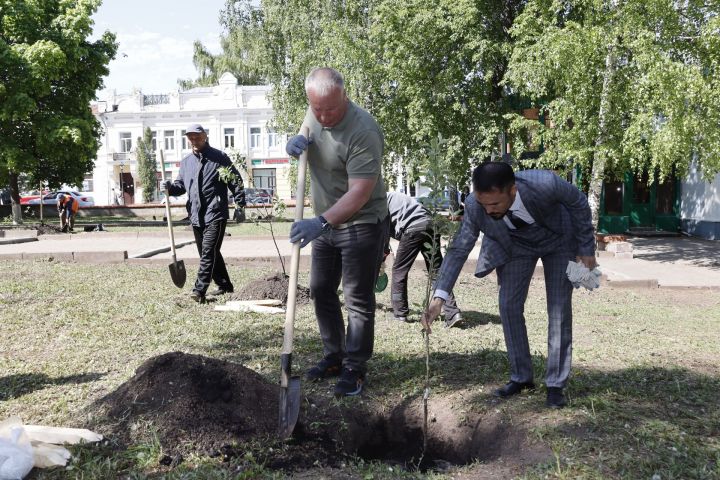 В Чистополе посадили яблоневый сад