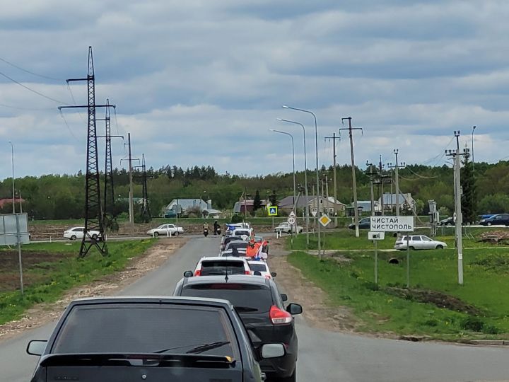 В Чистополе состоялся традиционный автопробег ко Дню Победы