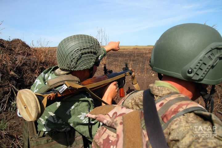 На Тоцком полигоне под Оренбургом татарстанские военнослужащие отработали ведение боя