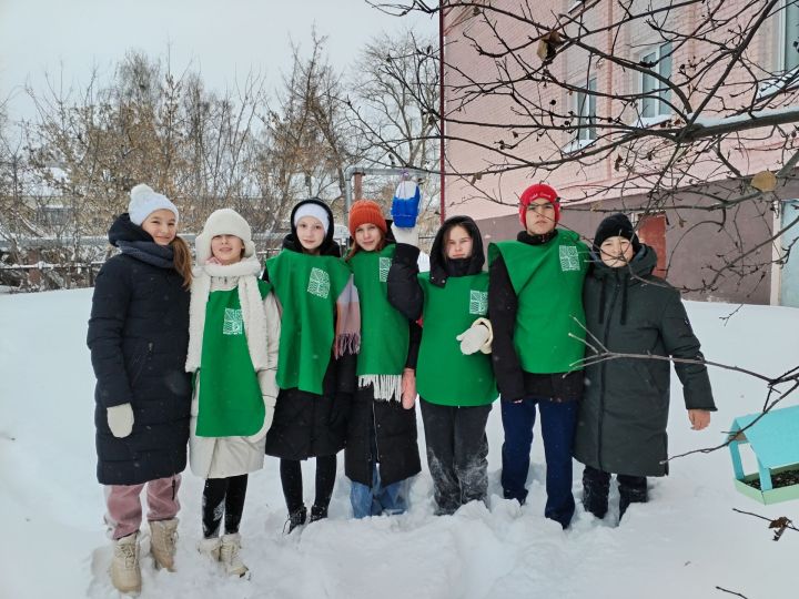 Чистопольские лицеисты приняли участие в экологической акции «Покормите птиц зимой»