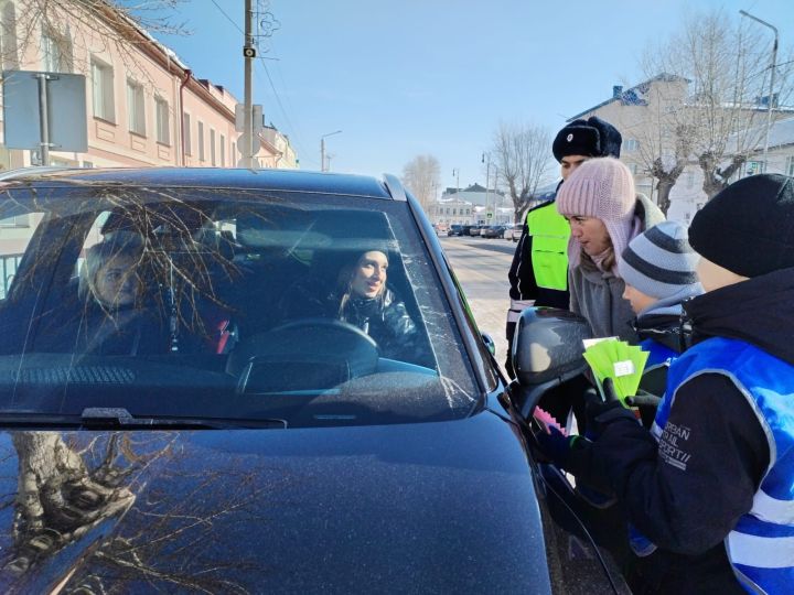 Чистопольских автоледи поздравили с наступающим праздником