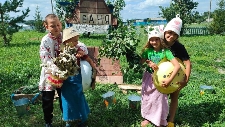 Для ребят чистопольского села прошло мероприятие, посвященное Русской бане