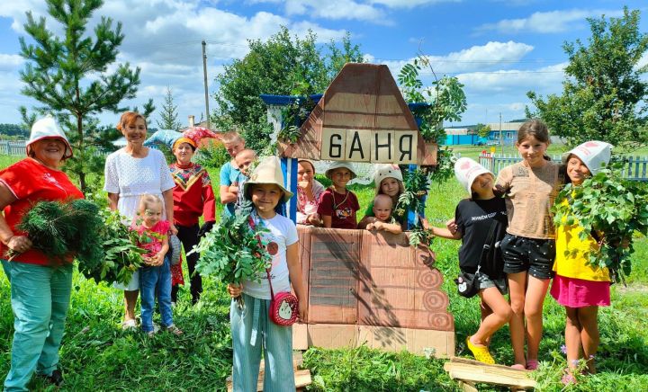 Для ребят чистопольского села прошло мероприятие, посвященное Русской бане