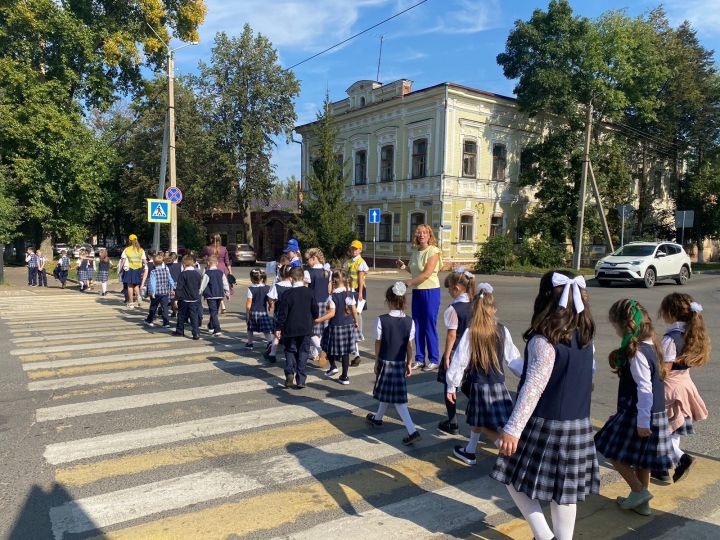 В Чистополе первоклассников посвятили в юные пешеходы